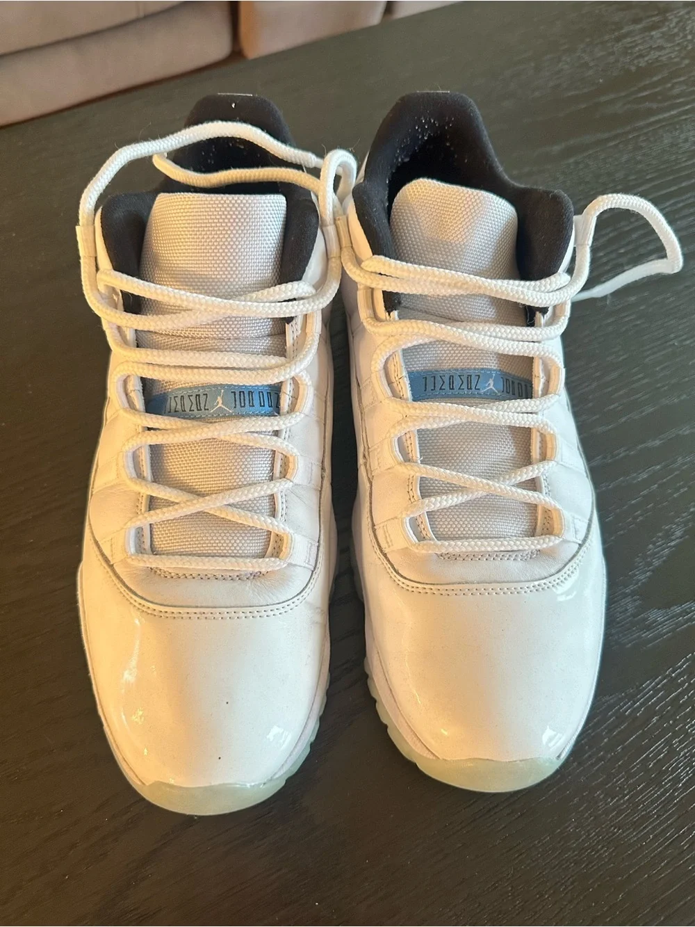 Jordan White and Black Low-Top Sneakers retro 11s size 13 men